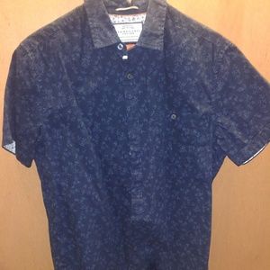 Blue dress up button down